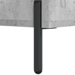 vidaXL Aparador de madera de ingeniería gris hormigón 100x36x60 cm Gris hormigón Discount