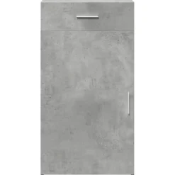 vidaXL Aparador de madera de ingeniería gris hormigón 50x42,5x93 cm Gris hormigón Outlet