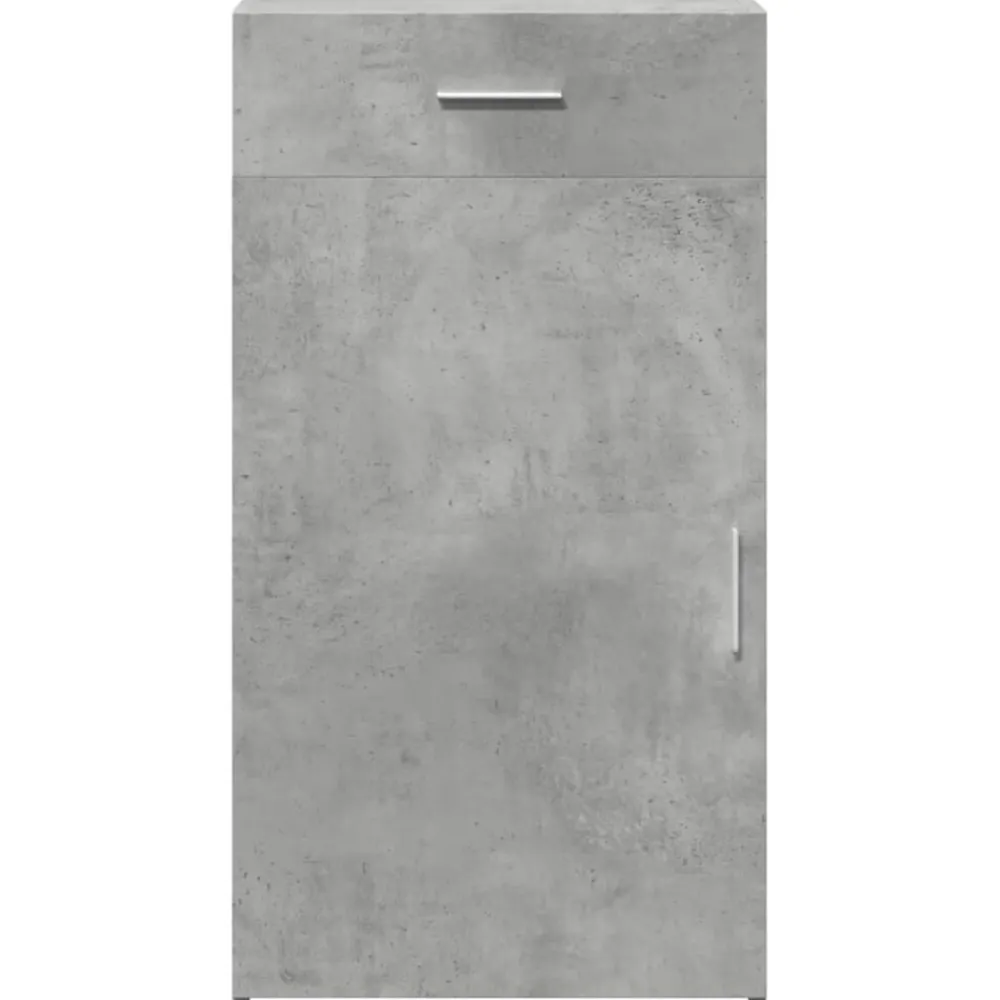 vidaXL Aparador de madera de ingeniería gris hormigón 50x42,5x93 cm Gris hormigón Outlet