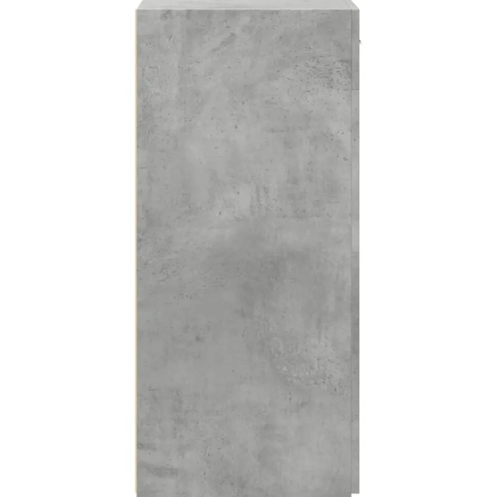 vidaXL Aparador de madera de ingeniería gris hormigón 50x42,5x93 cm Gris hormigón Outlet