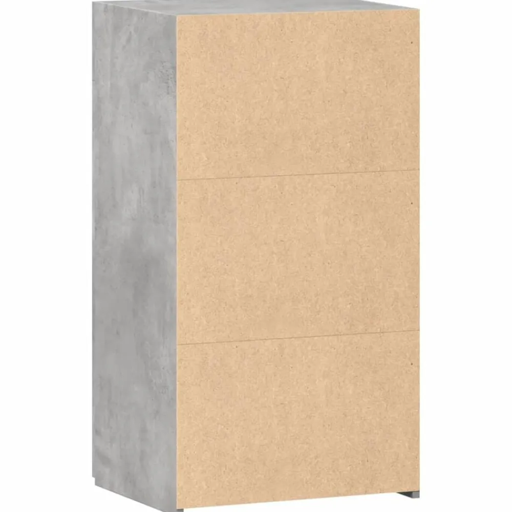 vidaXL Aparador de madera de ingeniería gris hormigón 50x42,5x93 cm Gris hormigón Outlet