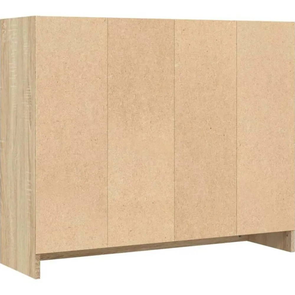 vidaXL Armarios Y Almacenamiento-Aparador de madera de ingeniería color 91x28x75 cm