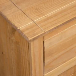 vidaXL Armarios Y Almacenamiento-Aparador de madera maciza de pino estilo Panamá 135x40x80 cm