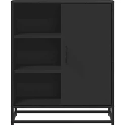 vidaXL Aparador de madera de ingeniería 62x35x76 cm Negro Best