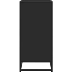 vidaXL Aparador de madera de ingeniería 62x35x76 cm Negro Best