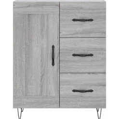 vidaXL Armarios Y Almacenamiento-Aparador de madera de ingeniería 69,5x34x90 cm