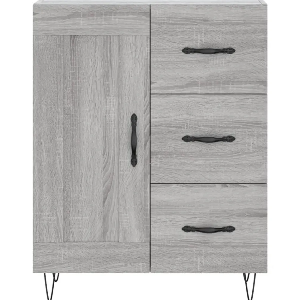 vidaXL Armarios Y Almacenamiento-Aparador de madera de ingeniería 69,5x34x90 cm