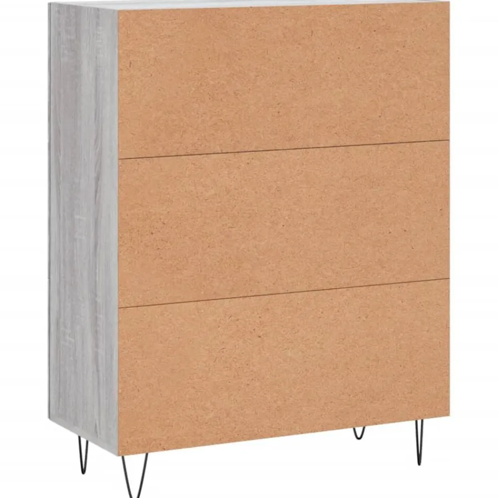 vidaXL Armarios Y Almacenamiento-Aparador de madera de ingeniería 69,5x34x90 cm