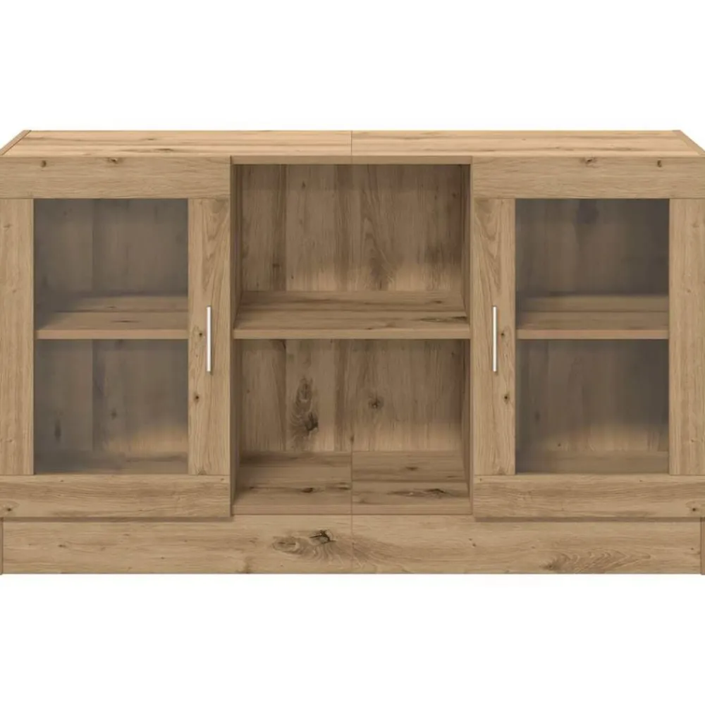 vidaXL Armarios Y Almacenamiento-Aparador de madera de ingeniería 120x30,5x70 cm