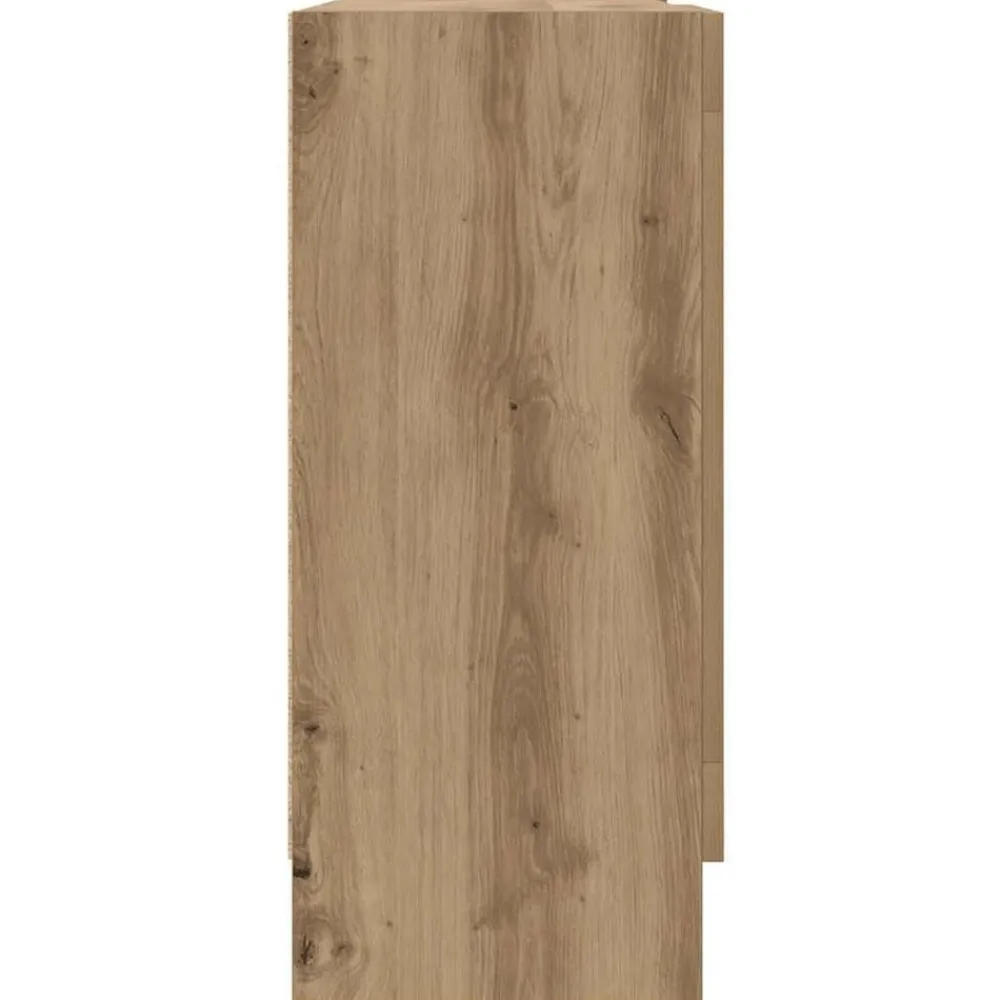 vidaXL Armarios Y Almacenamiento-Aparador de madera de ingeniería 120x30,5x70 cm