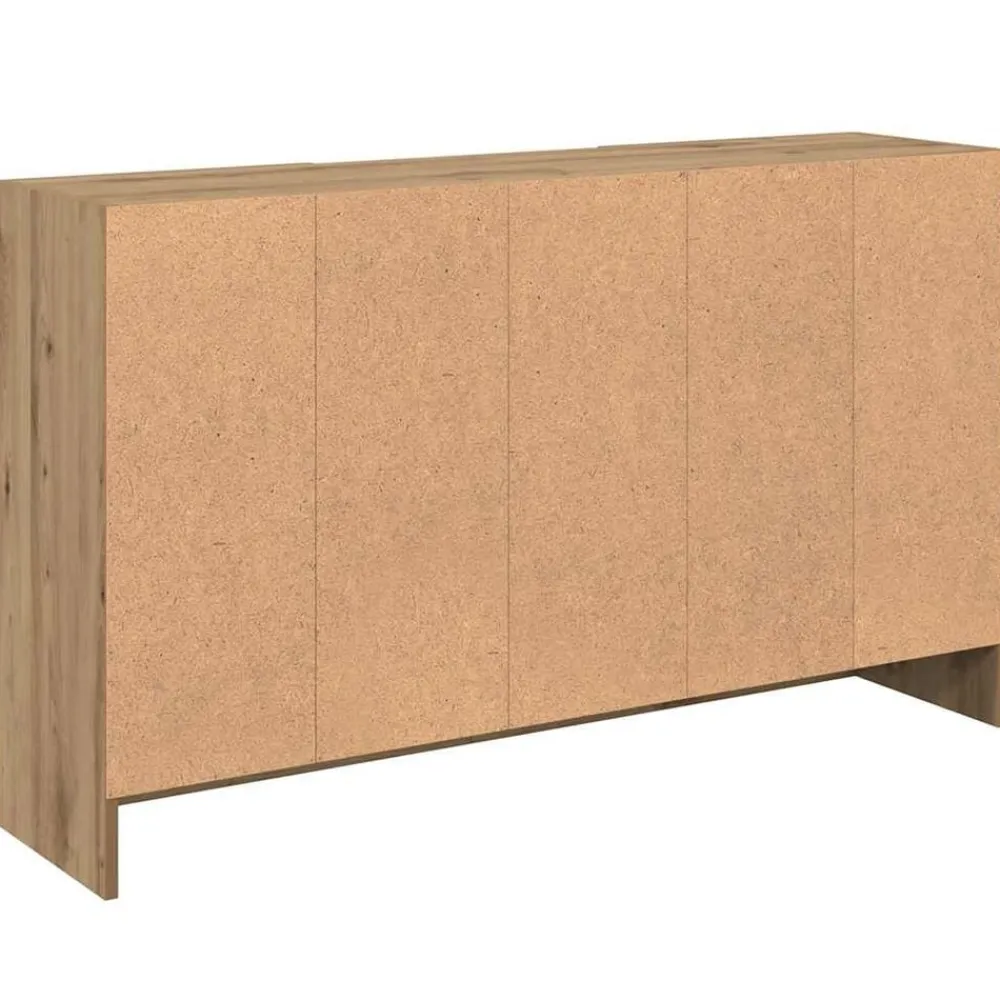 vidaXL Armarios Y Almacenamiento-Aparador de madera de ingeniería 120x30,5x70 cm