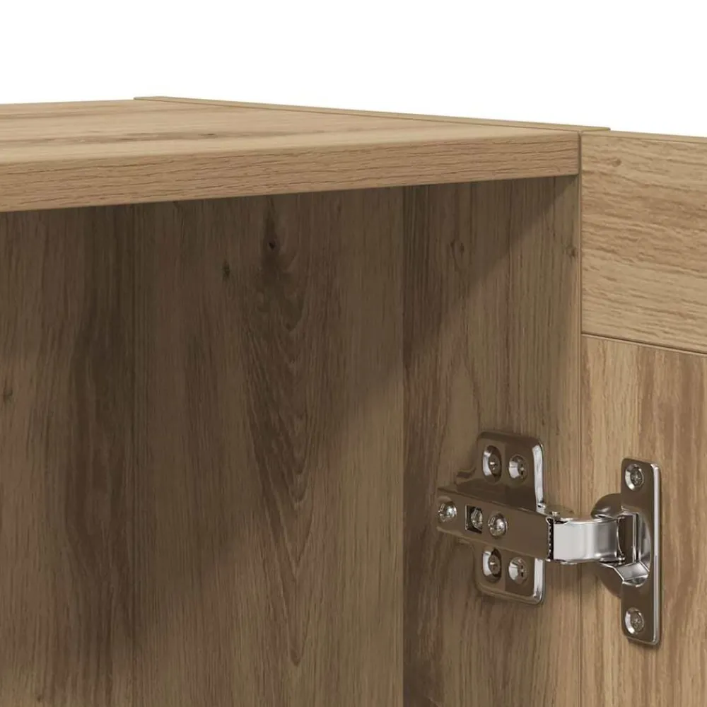 vidaXL Armarios Y Almacenamiento-Aparador de madera de ingeniería 120x30,5x70 cm