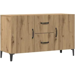 vidaXL Aparador de madera de ingeniería 100x36x60 cm Roble artisan New
