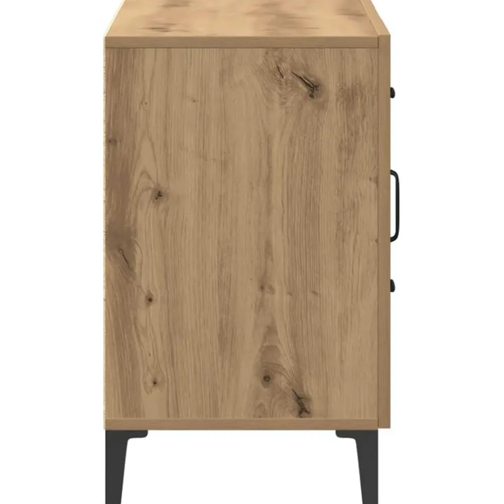 vidaXL Aparador de madera de ingeniería 100x36x60 cm Roble artisan New