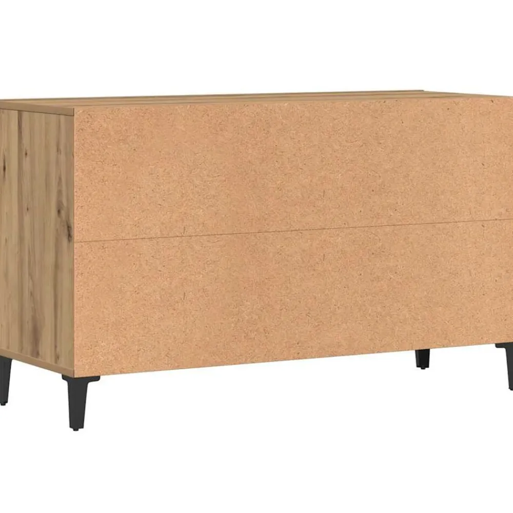 vidaXL Aparador de madera de ingeniería 100x36x60 cm Roble artisan New
