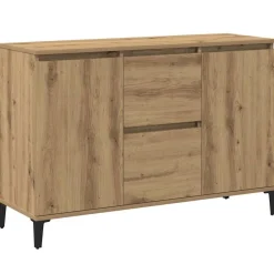 vidaXL Aparador de madera de ingeniería 102x35x70 cm Roble artisan Online