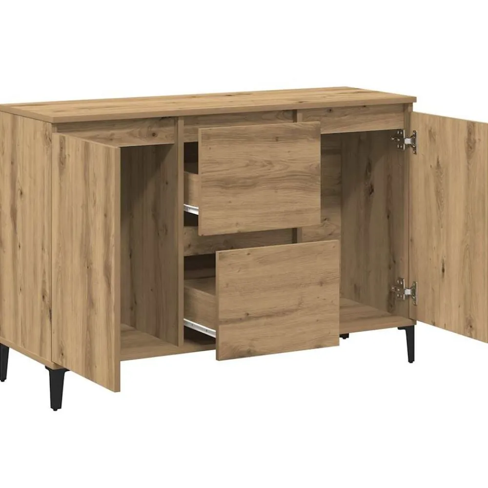 vidaXL Aparador de madera de ingeniería 102x35x70 cm Roble artisan Online