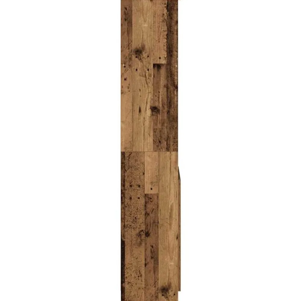 vidaXL Aparador de madera vieja 37,5x35x180 cm Madera de ingeniería Madera antigua Clearance