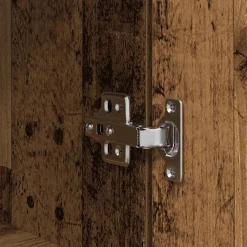vidaXL Aparador de madera vieja 37,5x35x180 cm Madera de ingeniería Madera antigua Clearance
