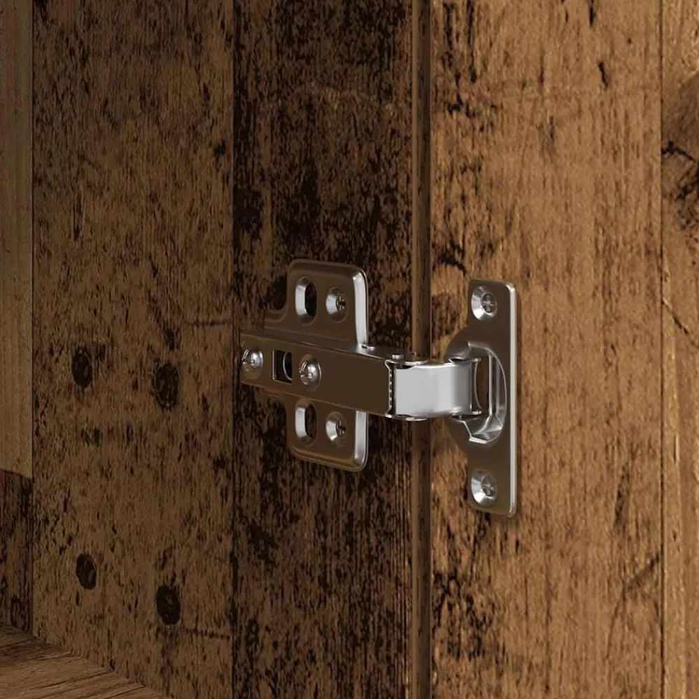 vidaXL Aparador de madera vieja 37,5x35x180 cm Madera de ingeniería Madera antigua Clearance