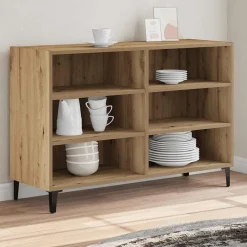 vidaXL Armarios Y Almacenamiento-Aparador de madera de ingeniería 103,5x35x70 cm
