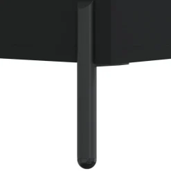 vidaXL Aparador de madera contrachapada 34,5x34x90 cm Negro