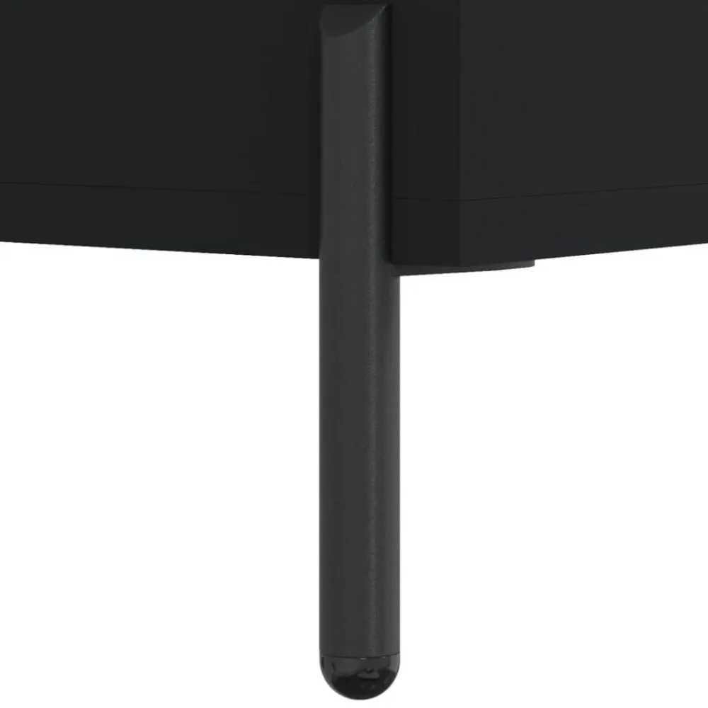 vidaXL Aparador de madera contrachapada 34,5x34x90 cm Negro
