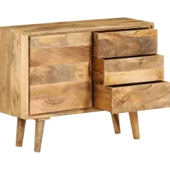 vidaXL Armarios Y Almacenamiento-Aparador de madera maciza de mango 90x30x69 cm