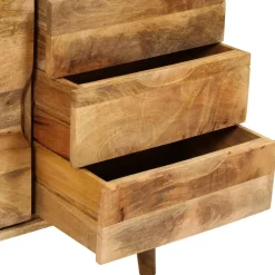 vidaXL Armarios Y Almacenamiento-Aparador de madera maciza de mango 90x30x69 cm