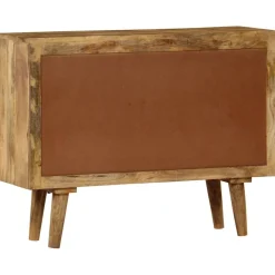 vidaXL Armarios Y Almacenamiento-Aparador de madera maciza de mango 90x30x69 cm