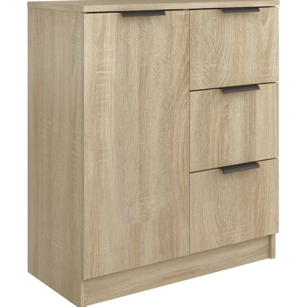 vidaXL Armarios Y Almacenamiento-Aparador de madera contrachapada color 60x30x70 cm