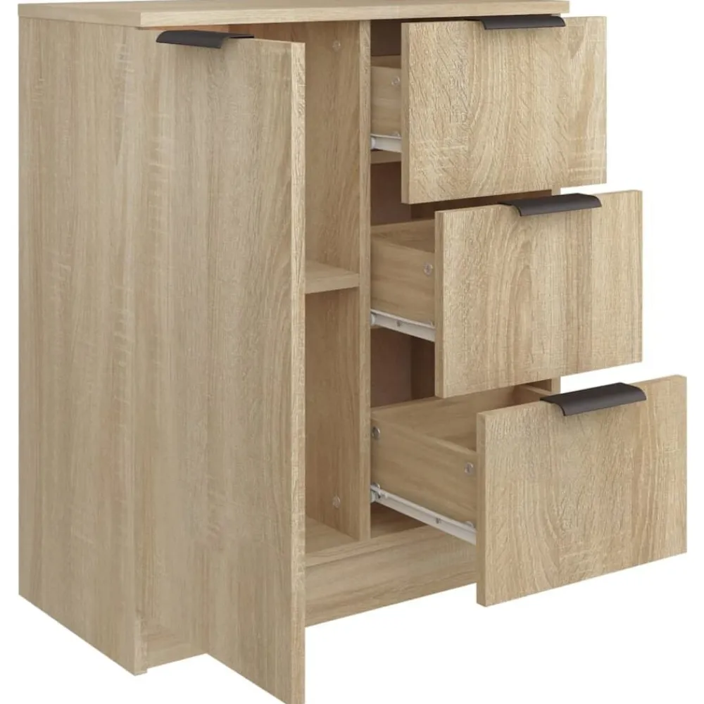 vidaXL Armarios Y Almacenamiento-Aparador de madera contrachapada color 60x30x70 cm