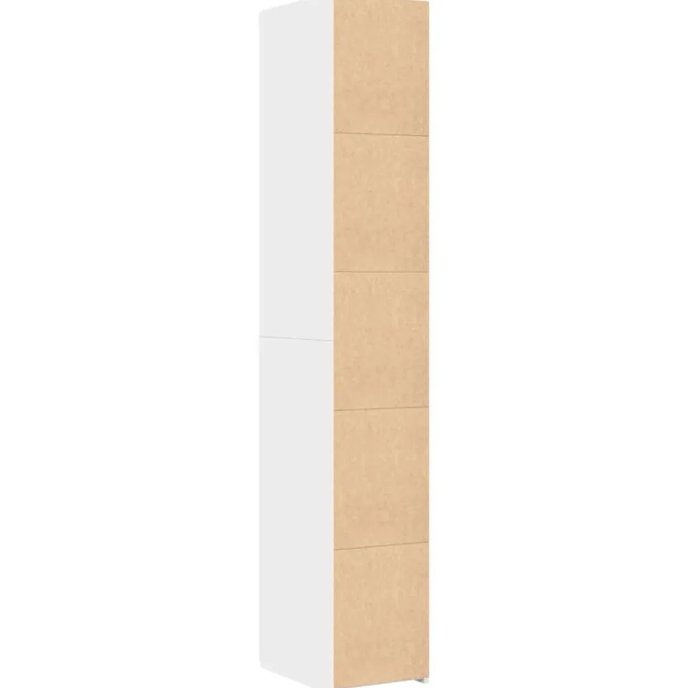 vidaXL Armarios Y Almacenamiento-Aparador de madera de ingeniería 30x42,5x185 cm