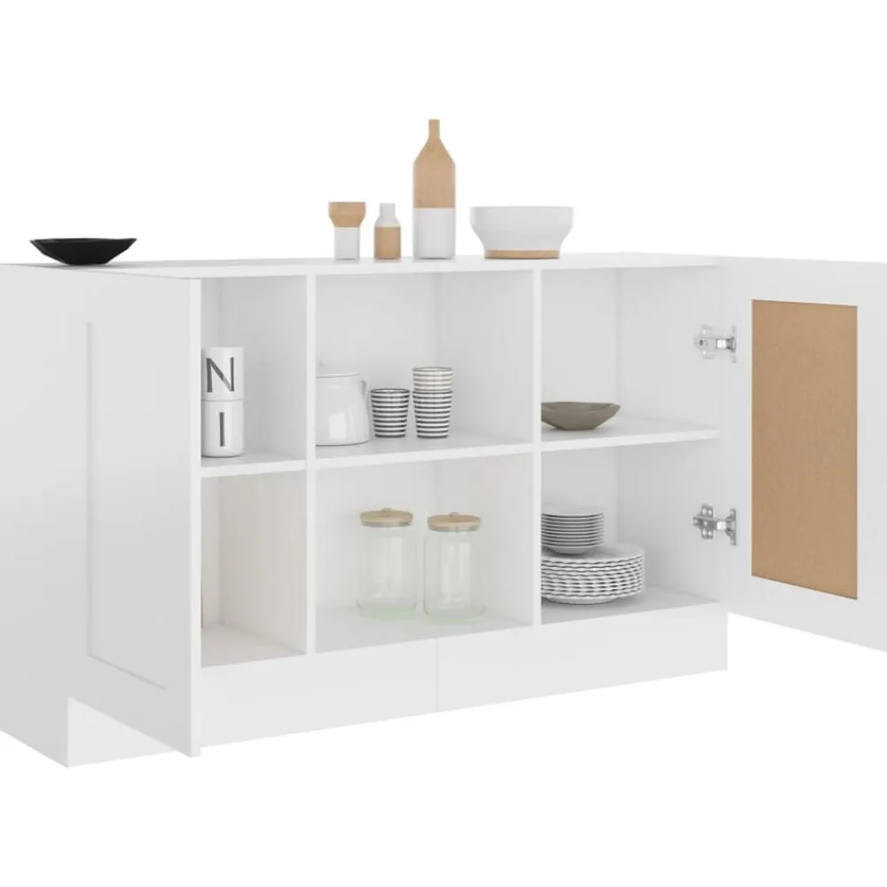 vidaXL Armarios Y Almacenamiento-Aparador de madera contrachapada 120x30,5x70 cm