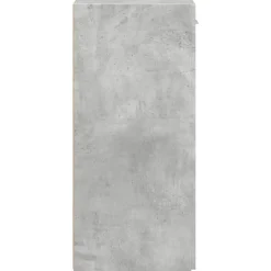 vidaXL Aparador de madera de ingeniería gris hormigón 30x42,5x93 cm Gris hormigón New