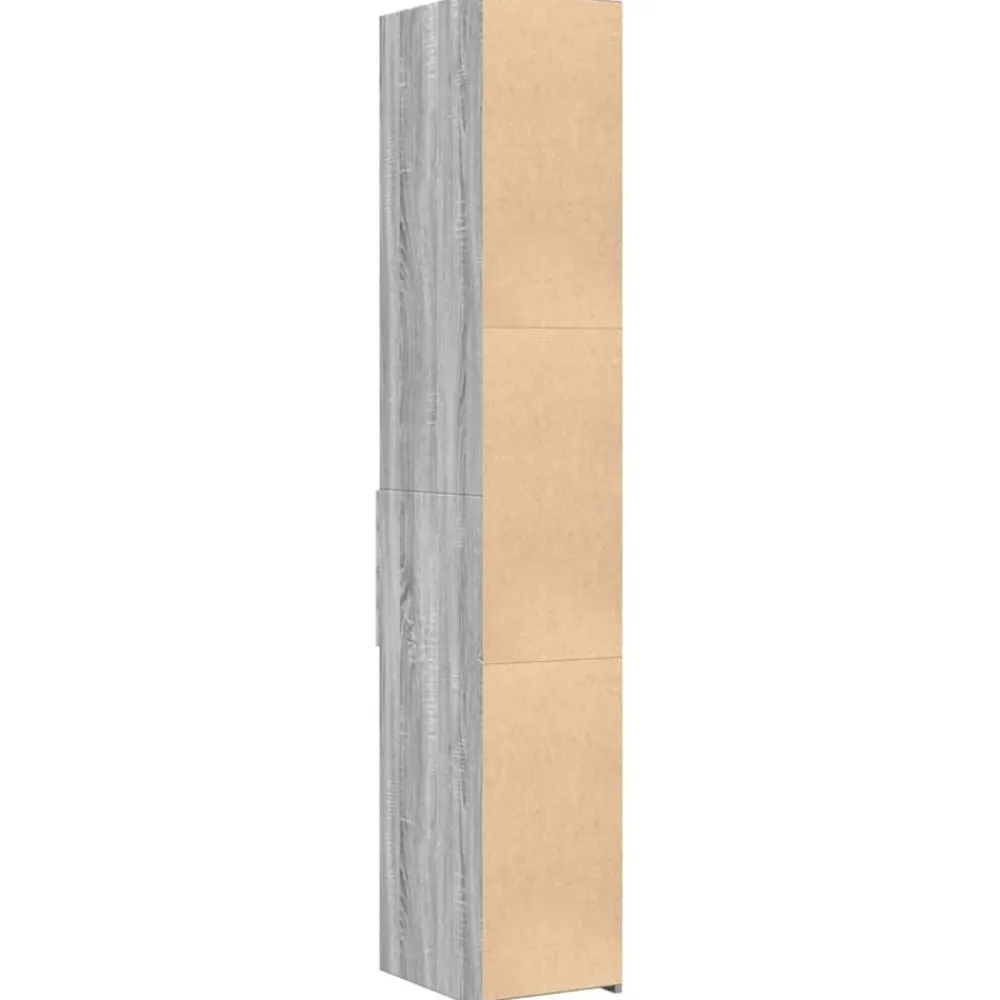 vidaXL Aparador de madera de ingeniería 30x42,5x185 cm Gris sonoma Hot