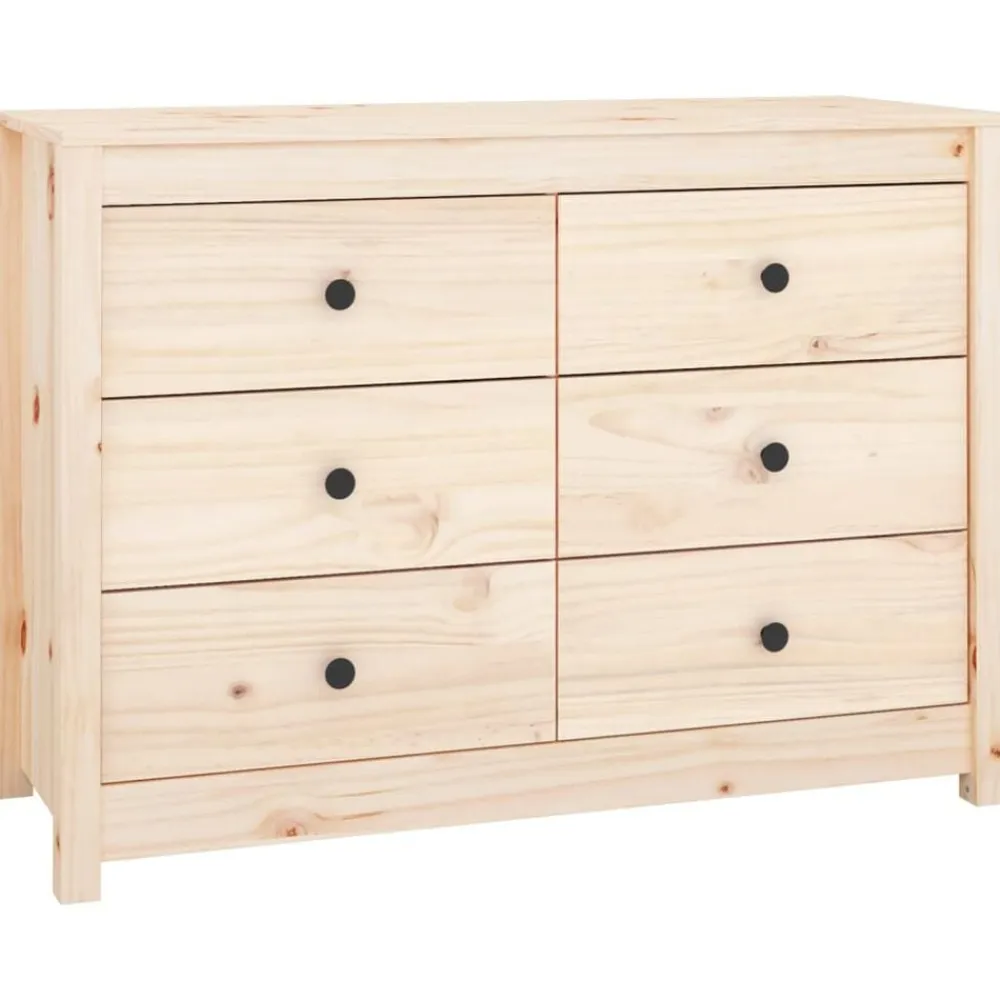vidaXL Aparador de madera maciza de pino 100x40x72 cm Natural Sale