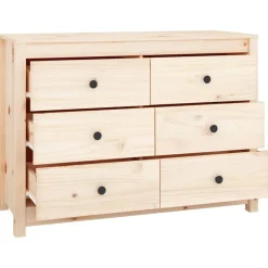 vidaXL Aparador de madera maciza de pino 100x40x72 cm Natural Sale