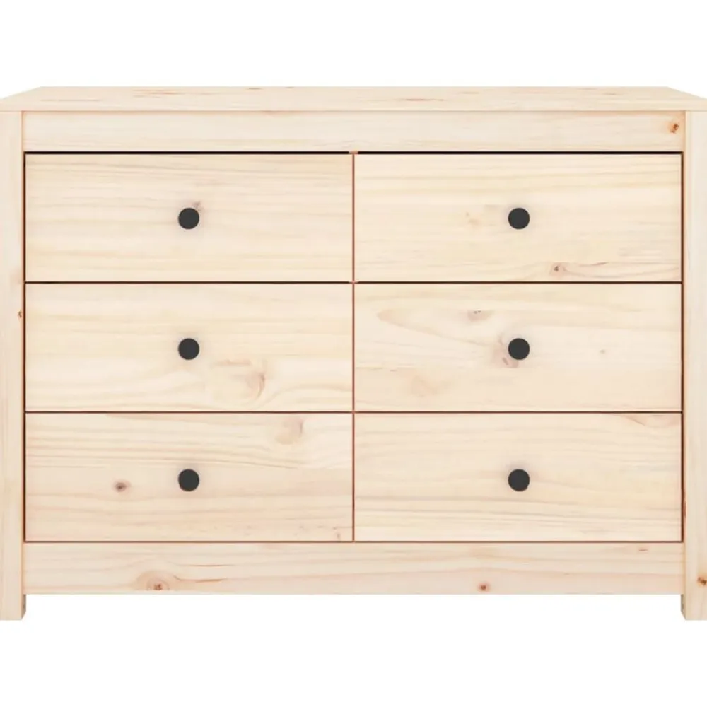 vidaXL Aparador de madera maciza de pino 100x40x72 cm Natural Sale