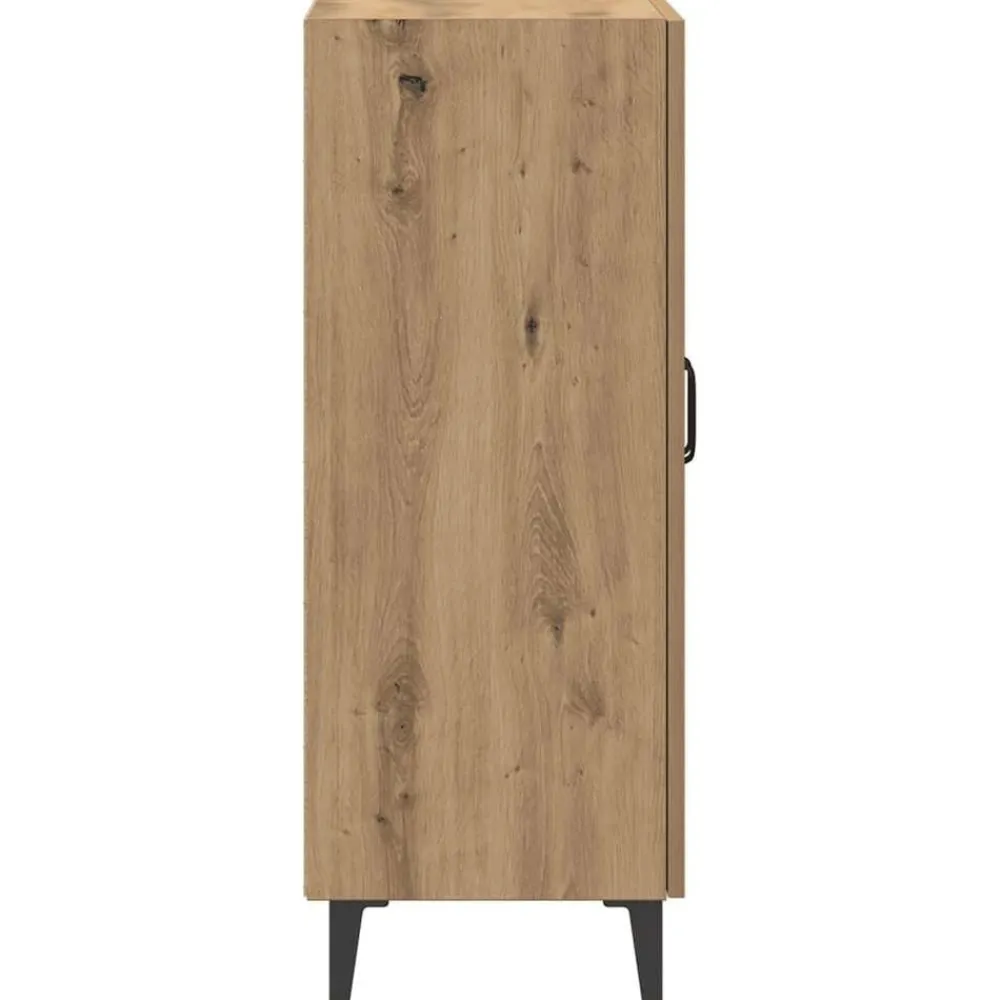 vidaXL Aparador de madera de ingeniería 70x34x90 cm Roble artisan Clearance