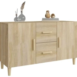 vidaXL Armarios Y Almacenamiento-Aparador de madera de ingeniería 100x36x60 cm