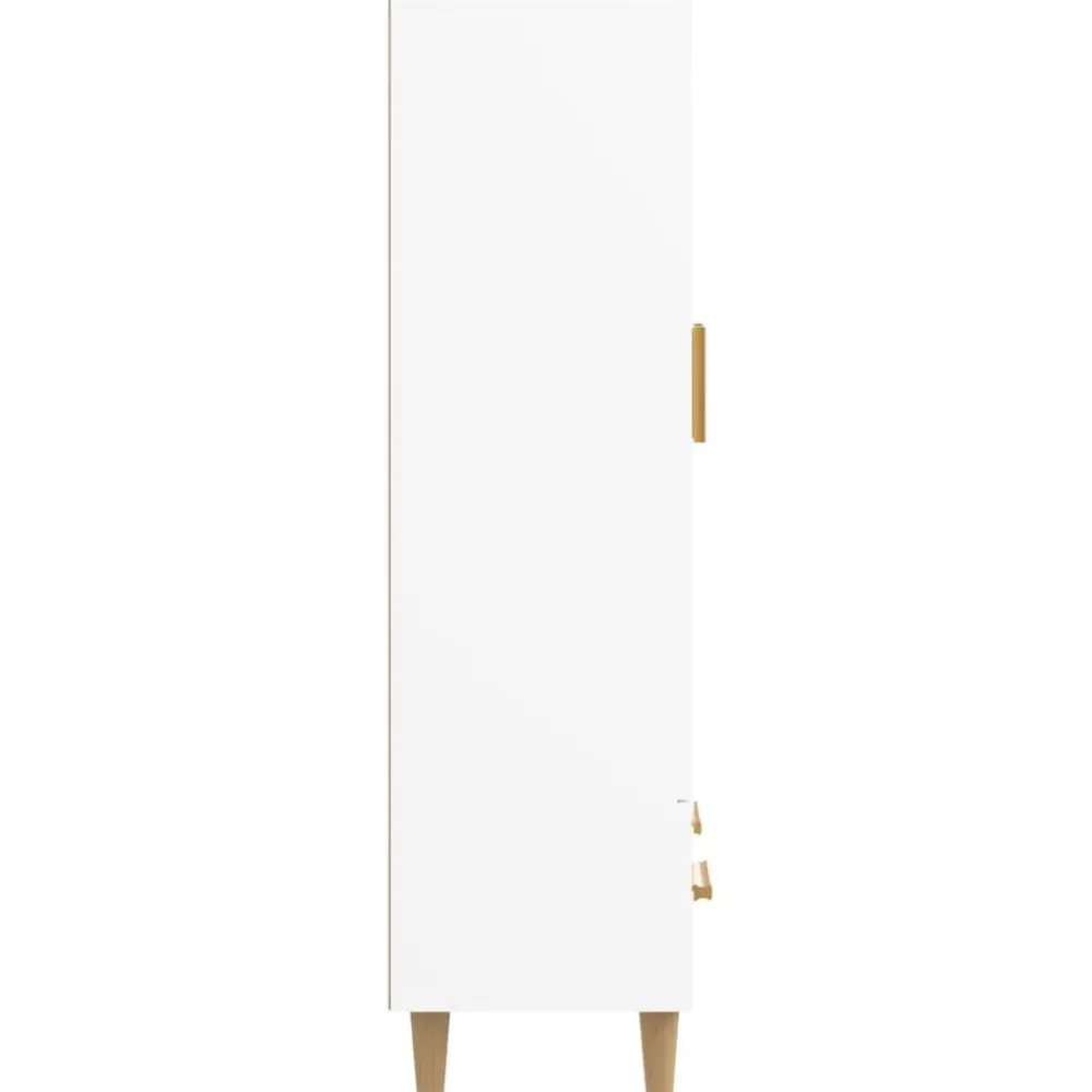 vidaXL Aparador de madera contrachapada 70x31x115 cm Blanco Best