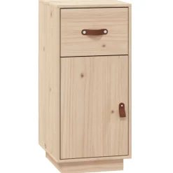 vidaXL Armarios Y Almacenamiento-Aparador de madera maciza de pino 34x40x75 cm