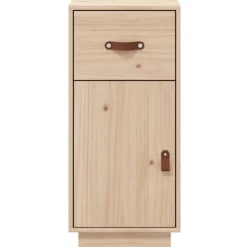 vidaXL Armarios Y Almacenamiento-Aparador de madera maciza de pino 34x40x75 cm