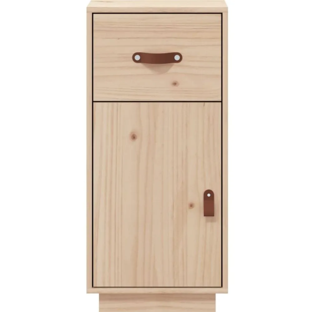 vidaXL Armarios Y Almacenamiento-Aparador de madera maciza de pino 34x40x75 cm