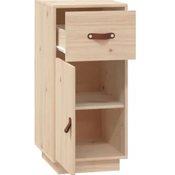 vidaXL Armarios Y Almacenamiento-Aparador de madera maciza de pino 34x40x75 cm