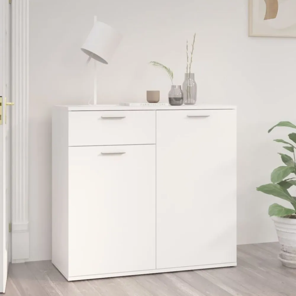 vidaXL Aparador de madera contrachapada 80x36x75 cm Blanco Hot