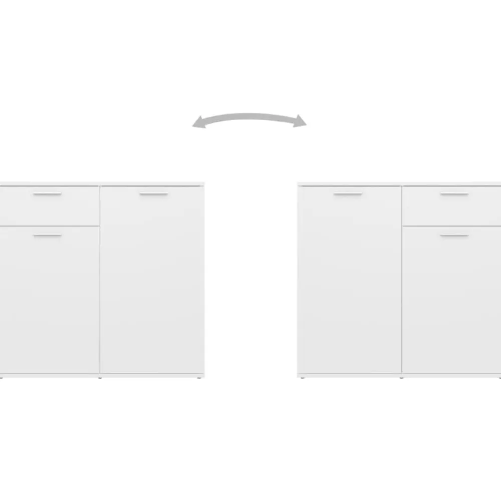 vidaXL Aparador de madera contrachapada 80x36x75 cm Blanco Hot