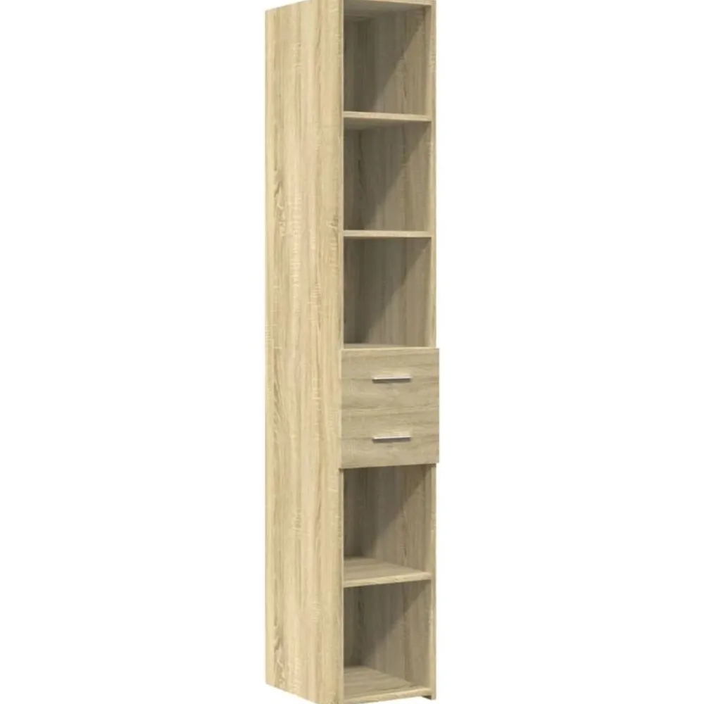 vidaXL Aparador de madera de ingeniería 30x42,5x185 cm Roble Sonoma Discount