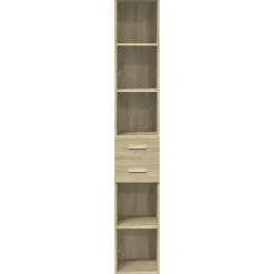 vidaXL Aparador de madera de ingeniería 30x42,5x185 cm Roble Sonoma Discount